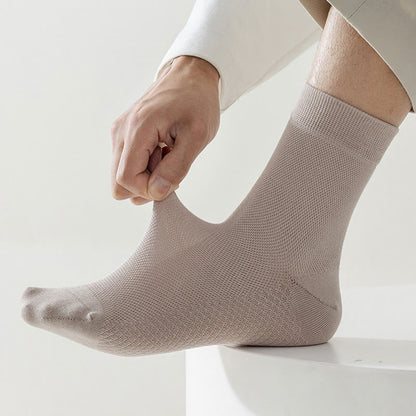 Chaussettes en maille de coton (5 paires) - image 3
