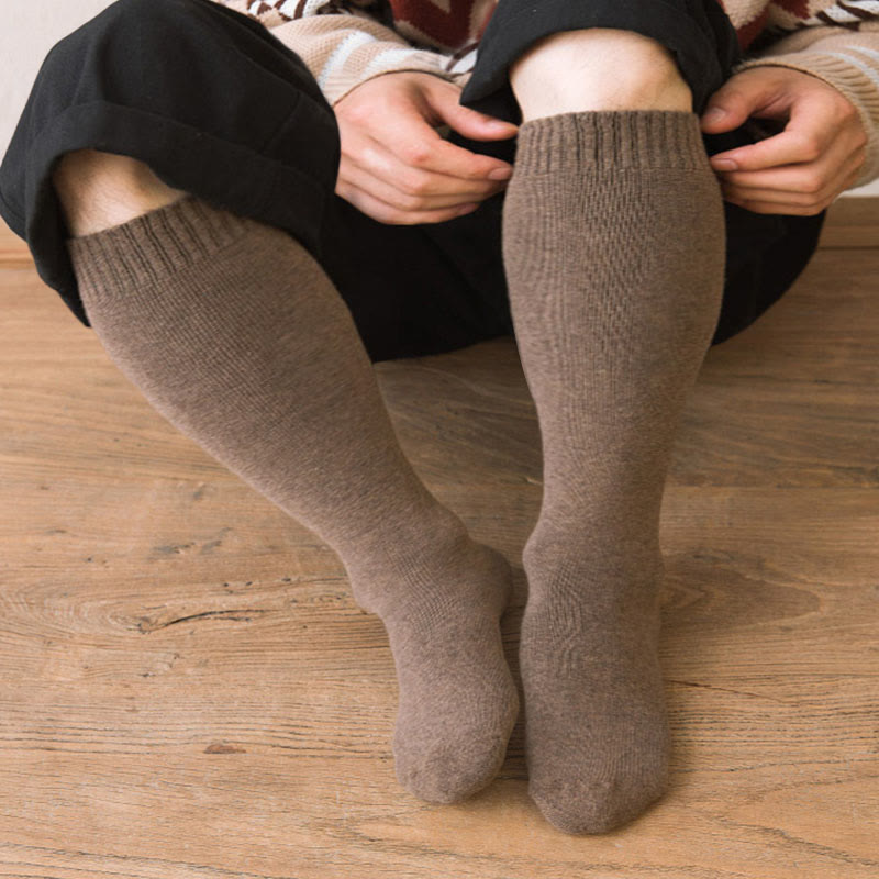 Chaussettes thermiques épaisses montantes jusqu'aux genoux (5 paires) - image 5