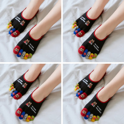 Chaussettes Plusock à motifs amusants (4 paires) - Non-présentation - Noir - EU40-45 (US7-10) - image 27