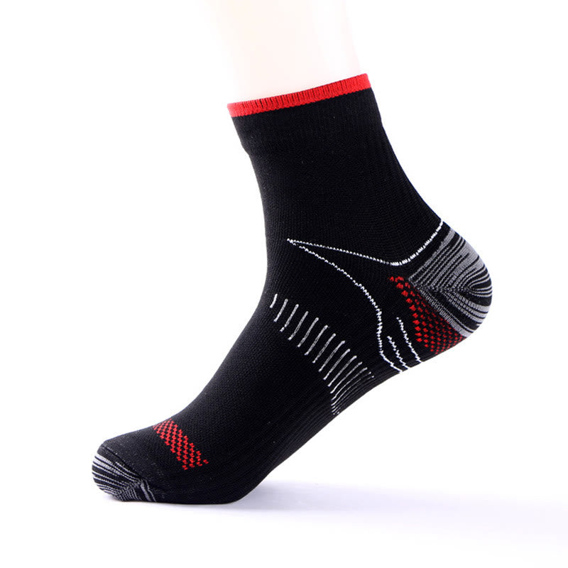 Chaussettes de compression élastiques pour le sport (10 paires) - Rouge - L/XL - image 13