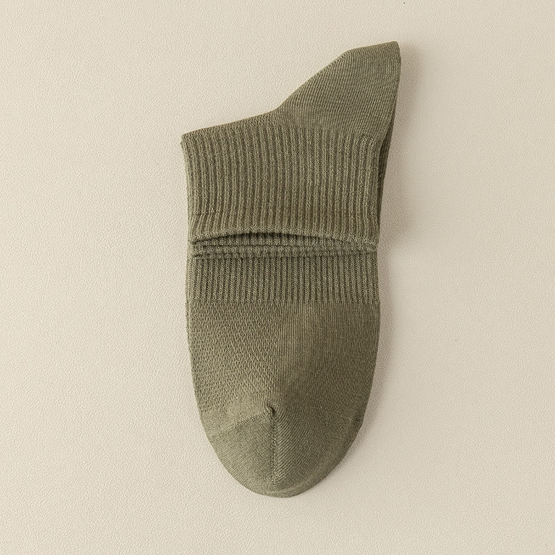Chaussettes mi-mollet en maille sans couture Plusock (5 paires) - Vert armée - EU39-46 (US5-12) - image 19