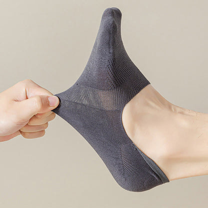 Chaussettes invisibles respirantes en maille (5 paires) - image 5