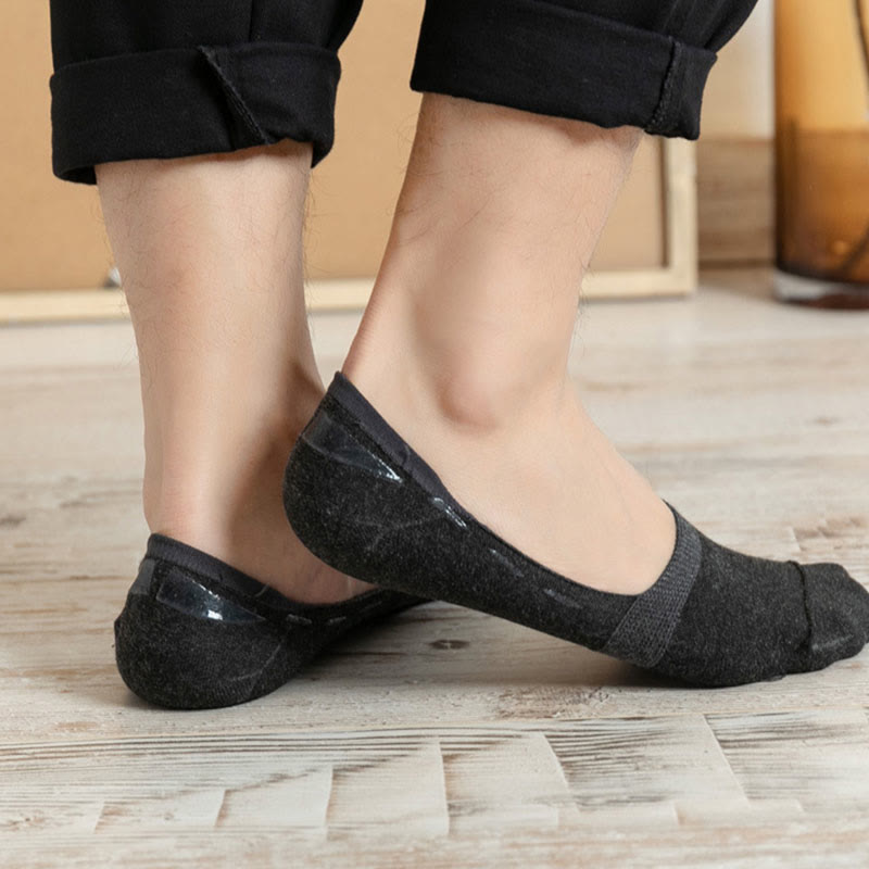 Chaussettes invisibles antidérapantes (5 paires) - image 3