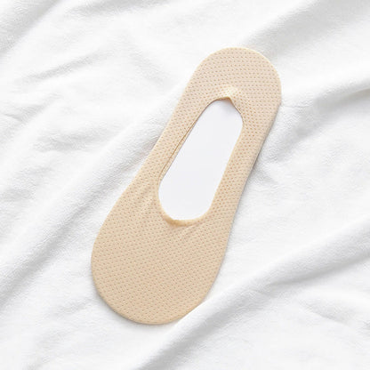 Chaussettes antidérapantes invisibles grande taille (5 paires)