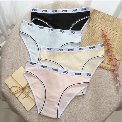 Culottes antibactériennes en coton taille haute (paquet de 4) - image 1