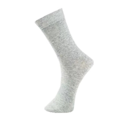 Chaussettes mi-mollet de couleur unie (8 paires) - 45-50 - Gris clair - Veau - image 11
