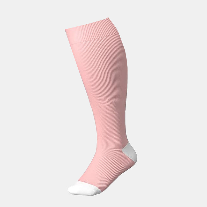 Chaussettes de compression élastiques de couleur unie grande taille (3 paires)