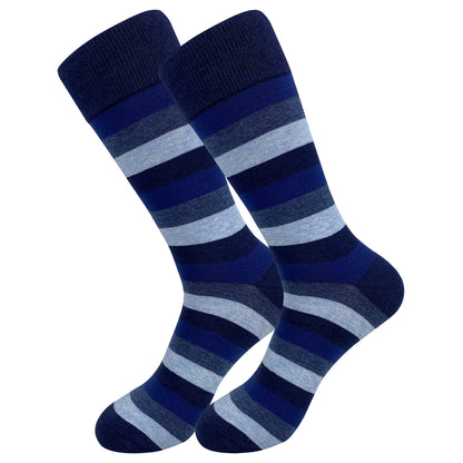 Chaussettes bleu foncé (5 paires) - image 2