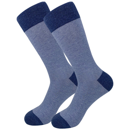 Chaussettes bleu foncé (5 paires) - image 4