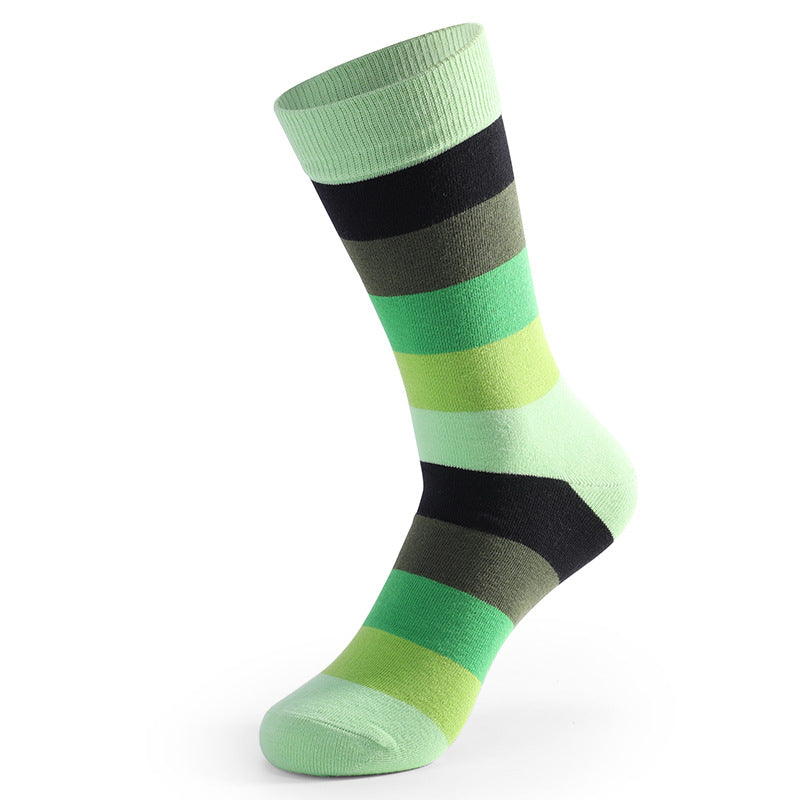 Chaussettes amusantes et colorées cousues (5 paires) - image 1