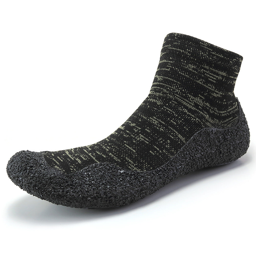 Chaussures chaussettes pieds nus légères grande taille - Gris foncé - US12 - image 4