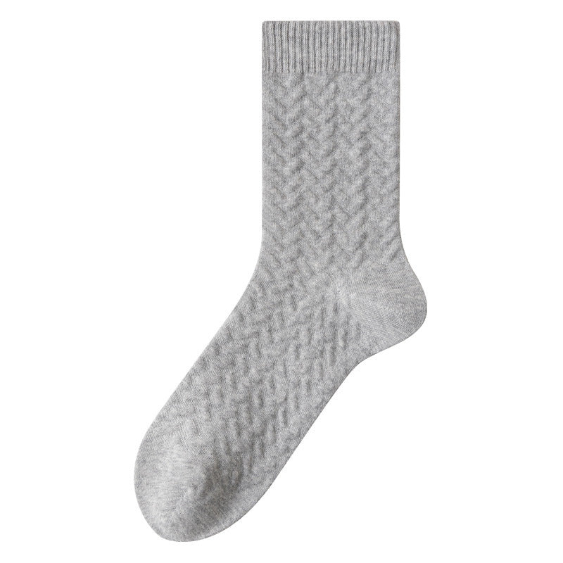 Chaussettes quart de coton pur (3 paires) - Gris clair - EU40-45 (US7-11) - image 5