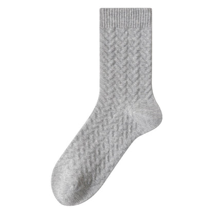 Chaussettes quart de coton pur (3 paires) - Gris clair - EU40-45 (US7-11) - image 5