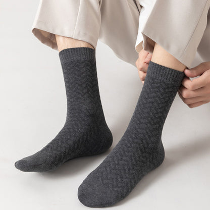 Chaussettes quart de coton pur (3 paires) - image 1