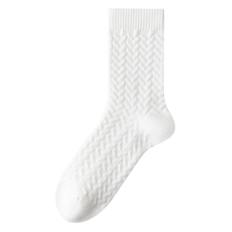 Chaussettes quart de coton pur (3 paires) - Blanc - EU40-45 (US7-11) - image 6