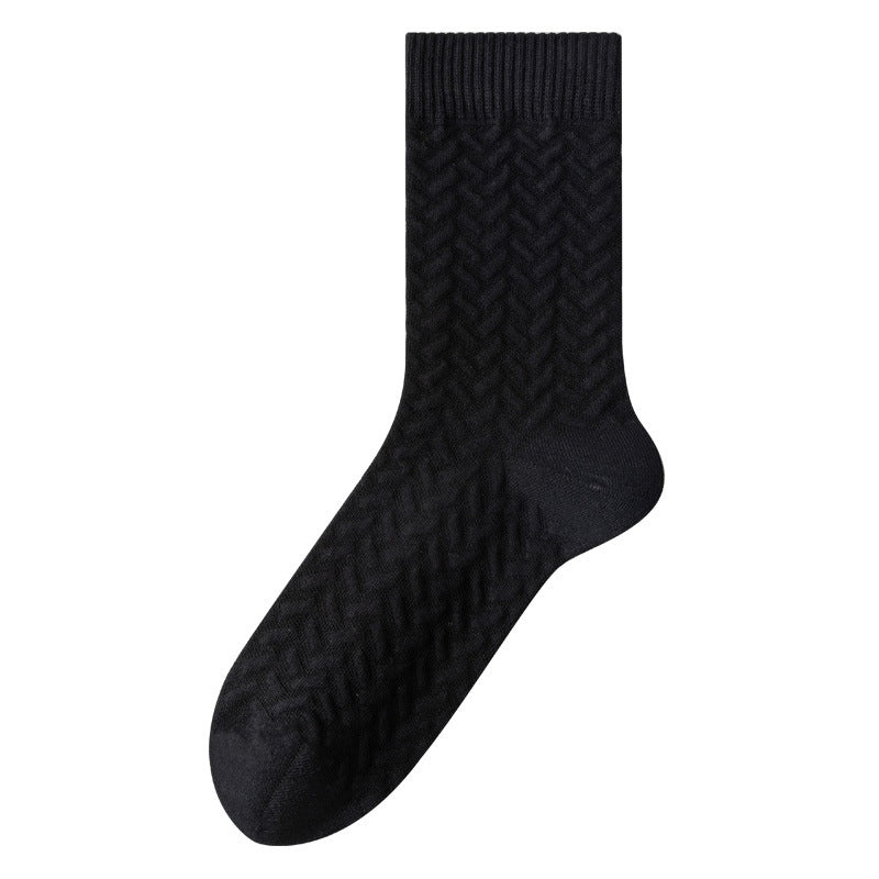 Chaussettes quart de coton pur (3 paires) - Noir - EU40-45 (US7-11) - image 8