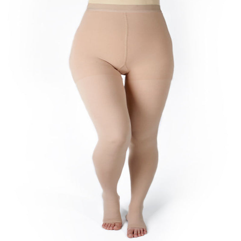 Collants de compression médicaux sans orteils grande taille (20-30 mmHg) - image 0