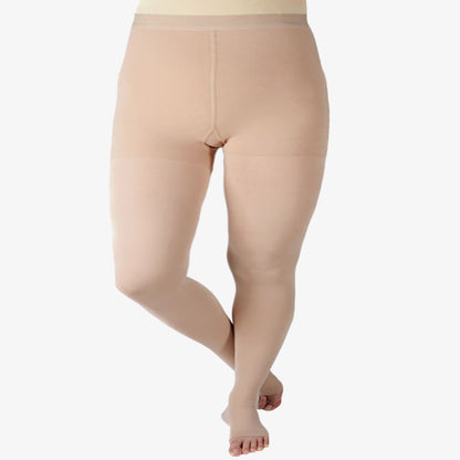 Collants de compression médicaux sans orteils grande taille (20-30 mmHg) - image 1