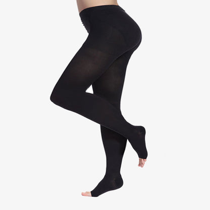 Collants de compression médicaux sans orteils grande taille (20-30 mmHg) - Noir - 4XL - image 4
