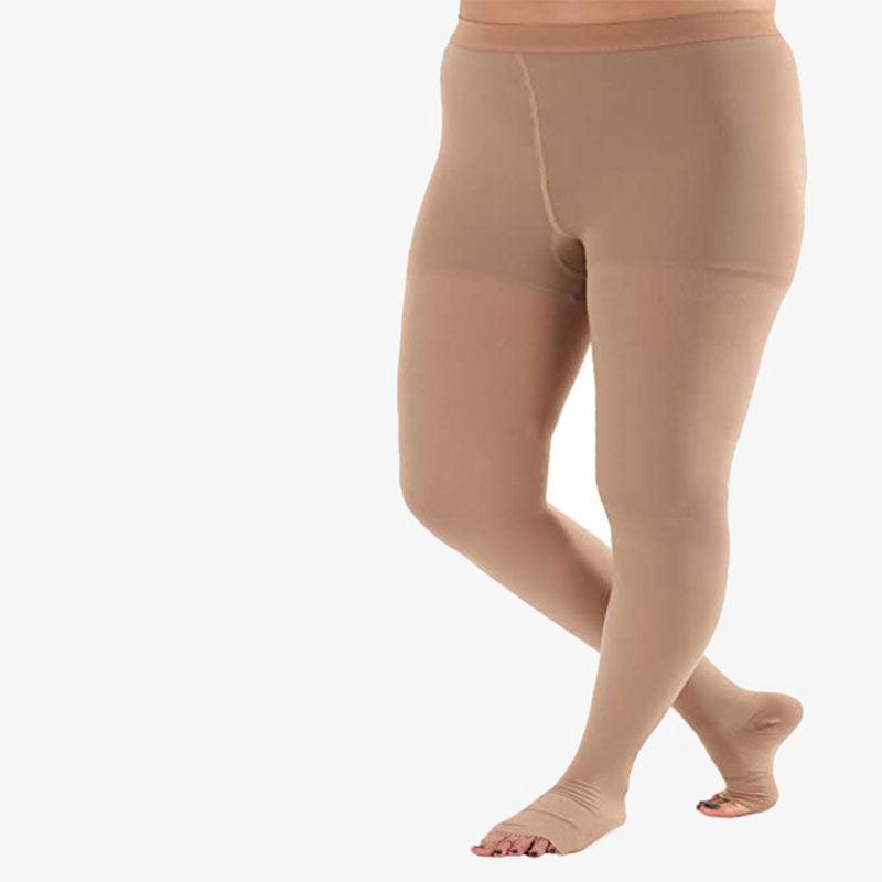 Collants de compression médicaux sans orteils grande taille (20-30 mmHg) - image 2
