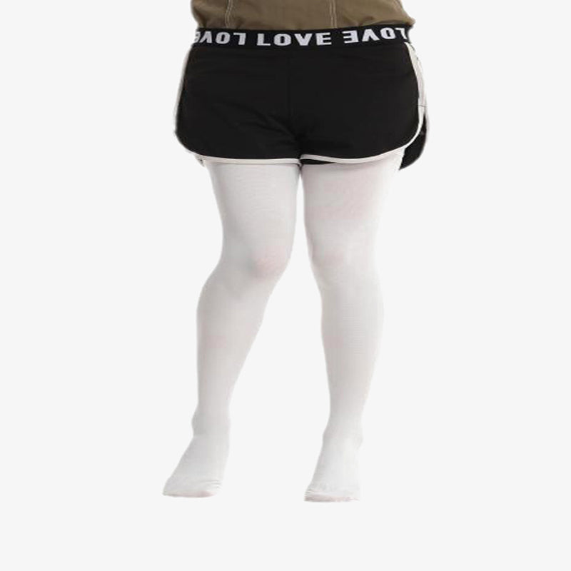 Chaussettes de compression hautes blanches grande taille - image 12