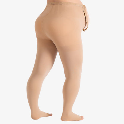 Collants de contention médicaux sans pieds pour femmes enceintes, grande taille (15-20 mmHg) - image 1