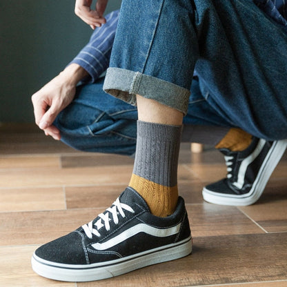 Chaussettes courtes contrastées grande taille (5 paires)
