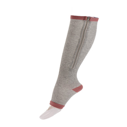Chaussettes de compression sans orteils grande taille (3 paires) - Gris - S/M - image 2