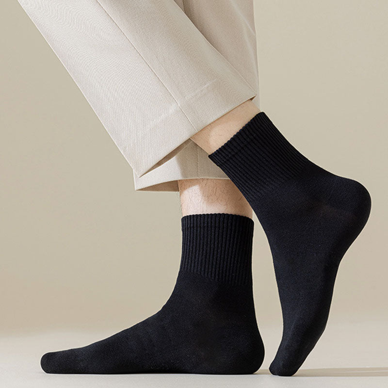 Chaussettes douces de couleur unie (6 paires) - image 1