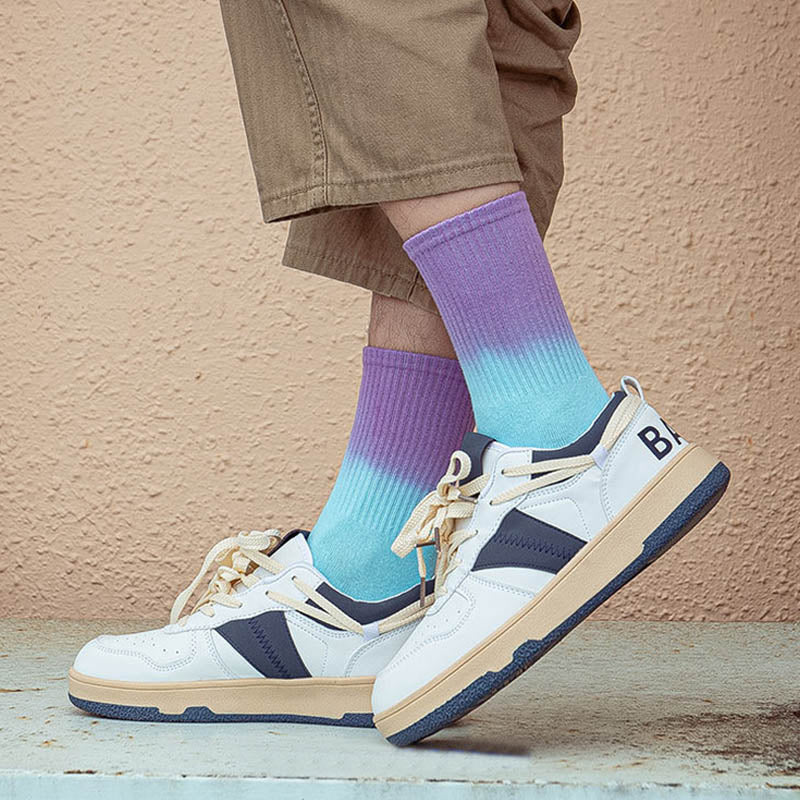 Chaussettes courtes Plusock Fashion à dégradé de couleurs (5 paires) - image 3