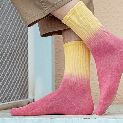 Chaussettes courtes dégradées tendance (5 paires) - image 2