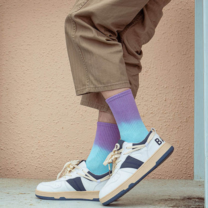 Chaussettes courtes dégradées tendance (5 paires) - image 5