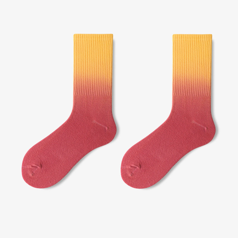 Chaussettes courtes Plusock Fashion à dégradé de couleurs (5 paires) - image 11