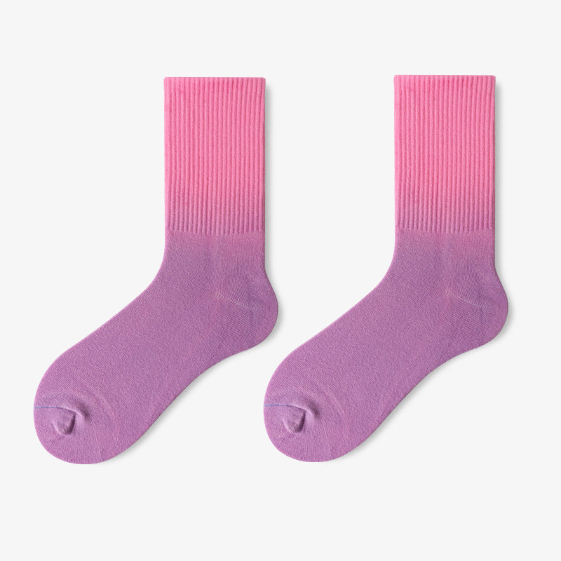 Chaussettes courtes Plusock Fashion à dégradé de couleurs (5 paires) - image 9