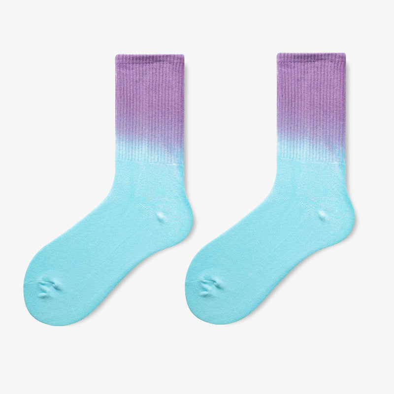 Chaussettes courtes dégradées tendance (5 paires) - image 10