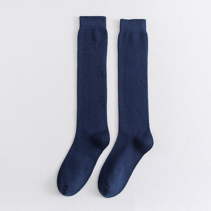 Chaussettes hautes élastiques (3 paires) - Bleu marine - EU39-45 (US6-11) - image 16