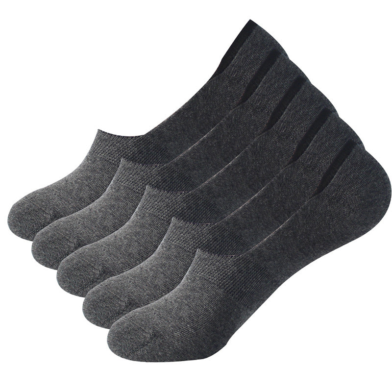Chaussettes invisibles Plusock absorbant la transpiration (10 paires) - Gris foncé - EU39-44 (US6-10) - image 12