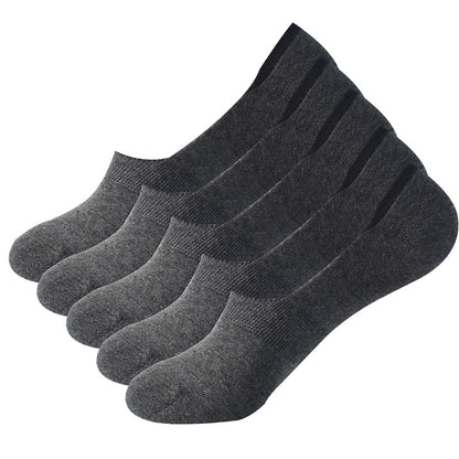 Chaussettes invisibles Plusock absorbant la transpiration (10 paires) - Gris foncé - EU39-44 (US6-10) - image 12