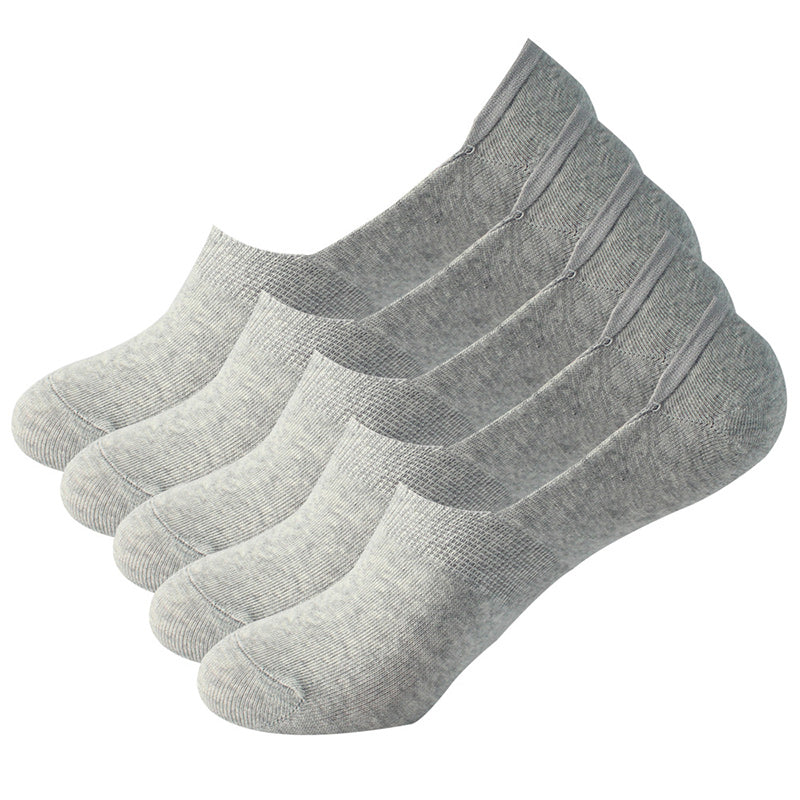 Chaussettes invisibles Plusock absorbant la transpiration (10 paires) - Gris clair - EU39-44 (US6-10) - image 11