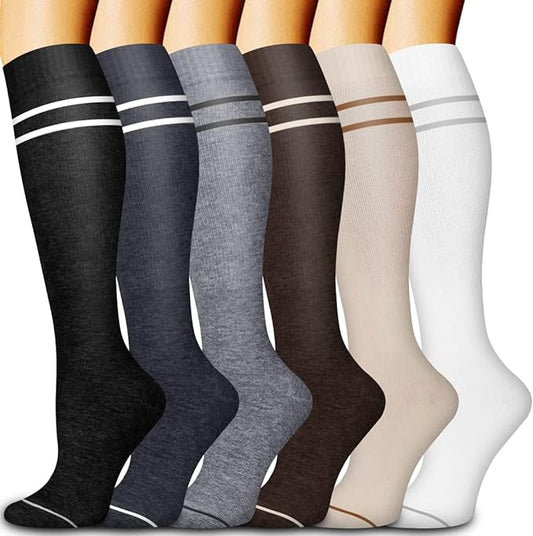 Chaussettes de compression pour barres parallèles (6 paires)