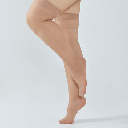 Chaussettes hautes transparentes (4 paires) - Café - Convient aux personnes de 148 à 242 lb - image 8