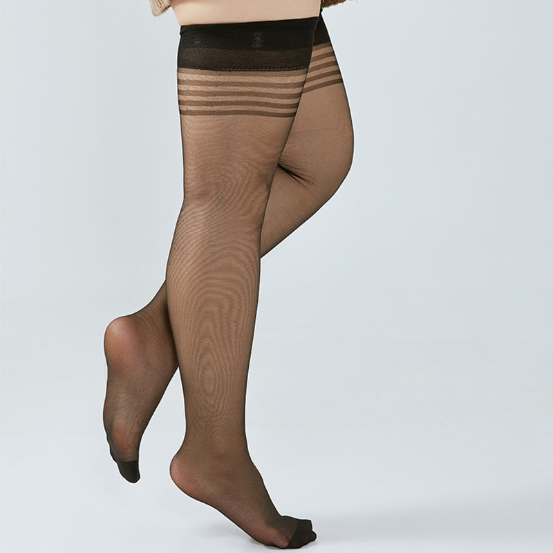 Chaussettes hautes transparentes (4 paires) - image 6