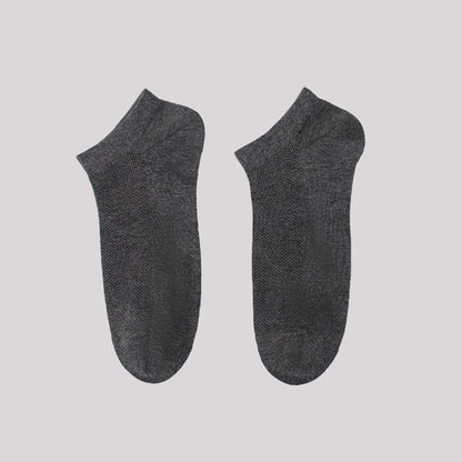 Chaussettes antibactériennes douces à la cheville (5 paires) - Gris foncé - EU42-48 (US8.5-13) - image 9