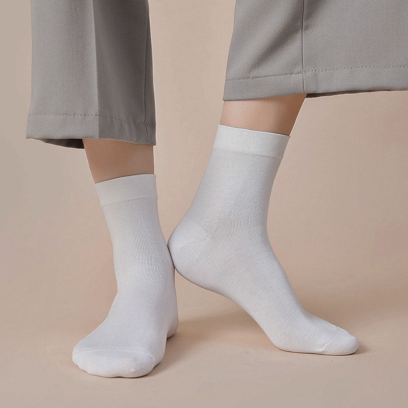 Chaussettes basses décontractées de couleur unie (5 paires) - image 2