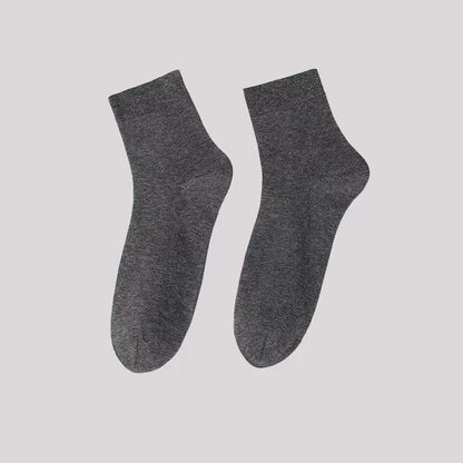 Chaussettes basses décontractées de couleur unie (5 paires) - Gris foncé - EU42-48 (US8.5-13) - image 7