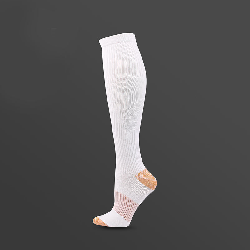 Chaussettes de compression classiques décontractées (3 paires) - Blanc - S/M - image 4