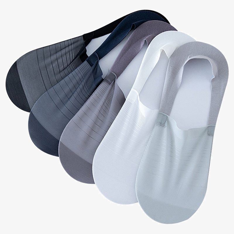 Chaussettes invisibles en soie glacée (5 paires) - image 10