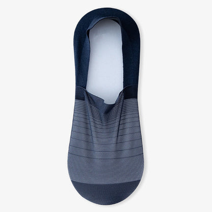 Chaussettes invisibles en soie glacée (5 paires) - Bleu marine - EU38-43 (US5-9) - image 11