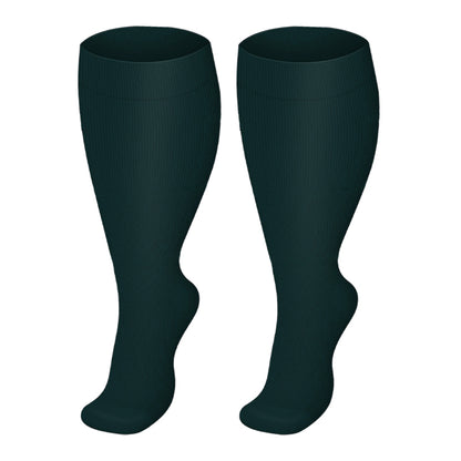 Chaussettes de compression grande taille série verte (3 paires) - Vert foncé - 4XL - image 2