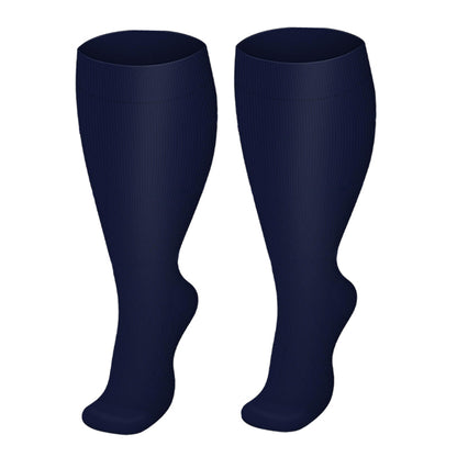 Chaussettes de compression grande taille série bleue (3 paires)